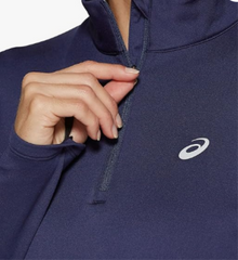 بلوزة Asics بأكمام طويلة وسحاب نصفي