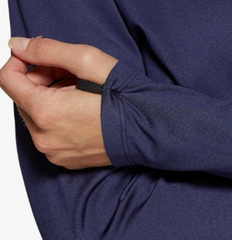 بلوزة Asics بأكمام طويلة وسحاب نصفي